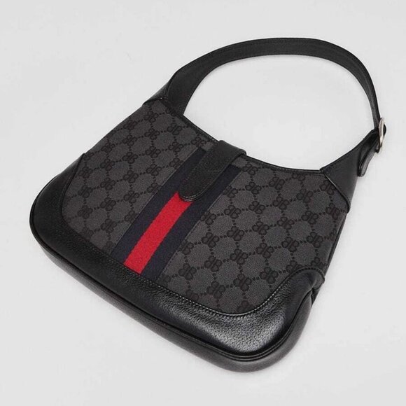 Balenciaga x Gucci Black/Grey Canvas/Leather The Hacker Project 1961 Small Ja... - Picture 3 of 10